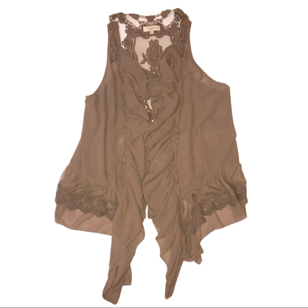 Umgee Tan Vest Size: XL